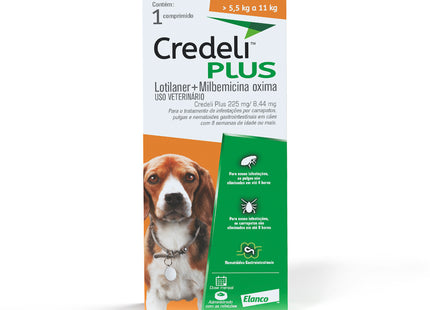 Credeli Plus 225 mg – Antiparasitário Oral para Cães de 5,5‑11 kg