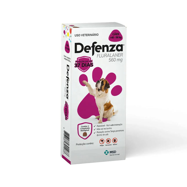 Defenza 560 mg – Comprimido Mastigável para Cães 40–56 kg