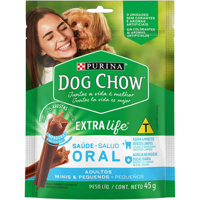 Imagem do produto Petisco Dog Chow Oral para Cachorros de Porte Pequeno, tipo Petisco, marca Dog Chow.