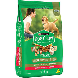 Ração Seca Dog Chow Frango e Arroz para Cachorros Adultos