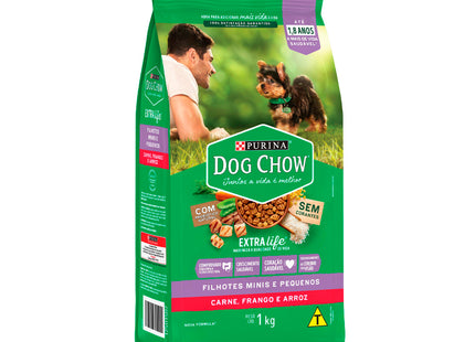 Imagem do produto Ração Seca Dog Chow Frango e Arroz para Cachorros Filhotes de Porte Pequeno, tipo Ração Seca, marca Dog Chow.