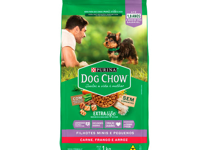 Imagem do produto Ração Seca Dog Chow Frango e Arroz para Cachorros Filhotes de Porte Pequeno, tipo Ração Seca, marca Dog Chow.
