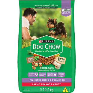Ração Seca Dog Chow Frango e Arroz para Cachorros Filhotes