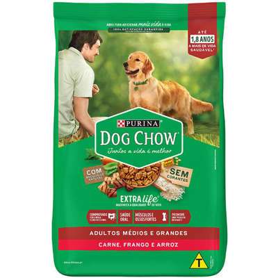 Ração Seca Dog Chow Light Frango e Arroz para Cachorros Adultos de Porte Pequeno