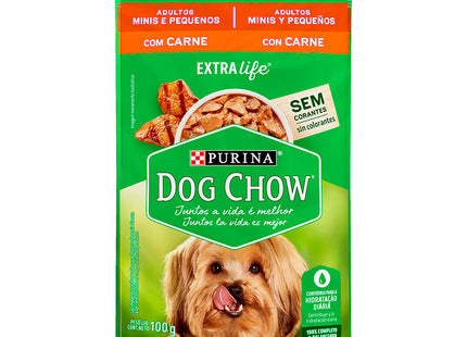 Imagem do produto Ração Úmida Dog Chow Carne e Arroz para Cachorros Adultos de Porte Pequeno, tipo Ração Úmida, marca Dog Chow.