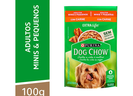 Imagem do produto Ração Úmida Dog Chow Carne e Arroz para Cachorros Adultos de Porte Pequeno, tipo Ração Úmida, marca Dog Chow.