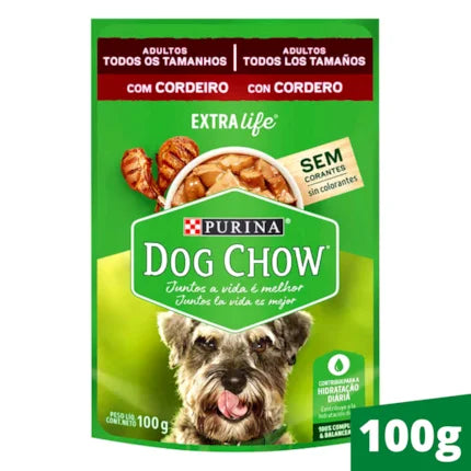 Imagem do produto Ração Úmida Dog Chow Cordeiro para Cachorros Adultos, tipo Ração Úmida, marca Dog Chow.