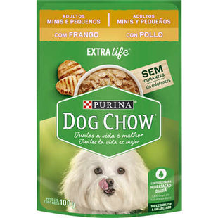 Ração Úmida Dog Chow Filhote Frango para Cachorros de Porte Pequeno