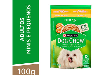 Imagem do produto Ração Úmida Dog Chow Frango e Arroz para Cachorros Adultos de Porte Pequeno, tipo Ração Úmida, marca Dog Chow.