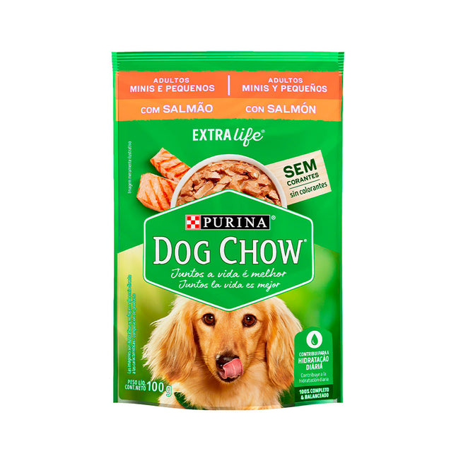 Ração Úmida Dog Chow Salmão e Arroz para Cachorros Adultos de Porte Pequeno