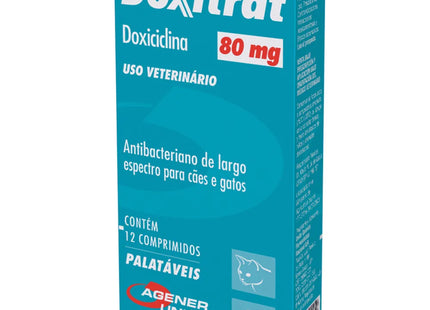 Antibiótico Doxitrat 80mg para Cães