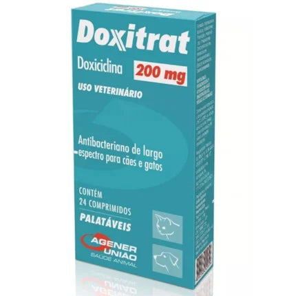 Antibiótico Syntec Doxitrat 200mg para Cães