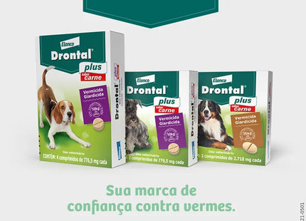 Antiparasitário Interno Drontal Plus para Cães