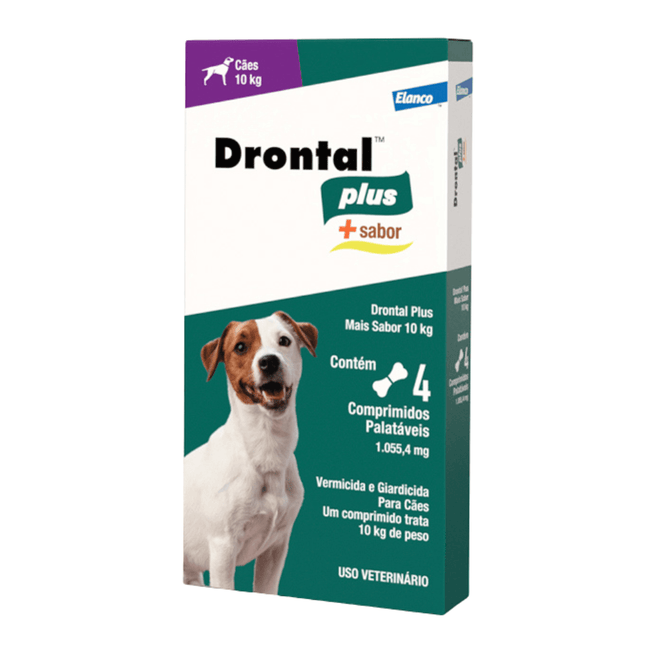 Drontal Plus + 10 kg – 4 comprimidos