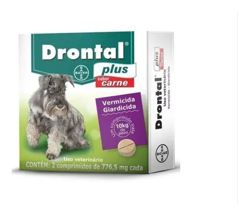 Vermífugo Drontal Plus Carne para Cães