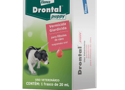 Drontal Puppy 20 ml – Suspensão Oral Vermífuga para Filhotes