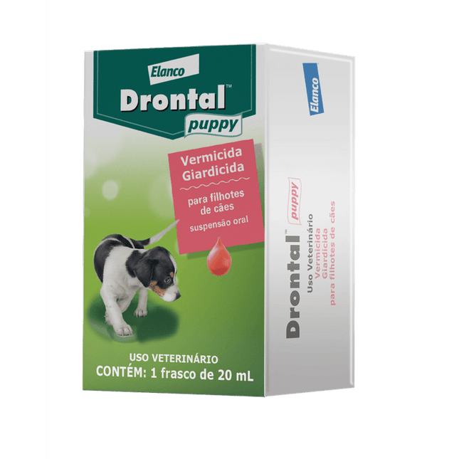 Drontal Puppy 20 ml – Suspensão Oral Vermífuga para Filhotes