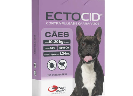 Ectocid Spot On 130 mg/mL – Solução Tópica para Cães (1,34 mL, 10 a 20 kg)