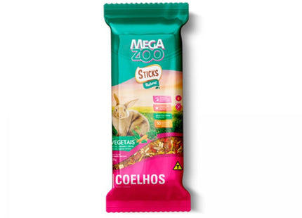Mega Zoo Sticks Vegetais para Coelhos – 140 g