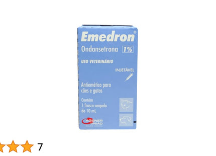 Imagem do produto Antiemético Emedron 10mg Injetável para Cachorros e Gatos, tipo Antiemético, marca Emedron.