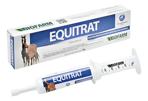Imagem do produto Vermífugo Biofarm Equitrat 30g para Equinos, tipo Vermífugo, marca Equitrat.