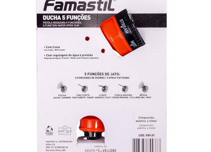 Imagem do produto Esguicho Famastil 5 Funções, tipo Acessório para Jardim, marca Famastil.
