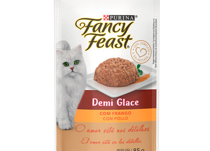 Imagem do produto Ração Úmida Fancy Feast Demi Glace Frango para Gatos, tipo Ração Úmida, marca Fancy Feast.
