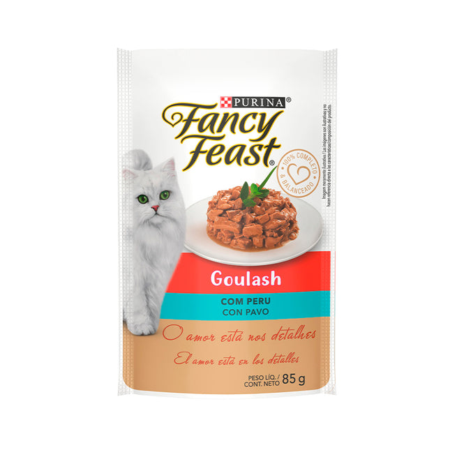 Imagem do produto Ração Úmida Fancy Feast Goulash Peru para Gatos, tipo Ração Úmida, marca Fancy Feast.