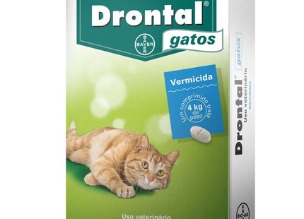 Drontal Gatos 4 Comprimidos (339 mg) – Antiparasitário Interno