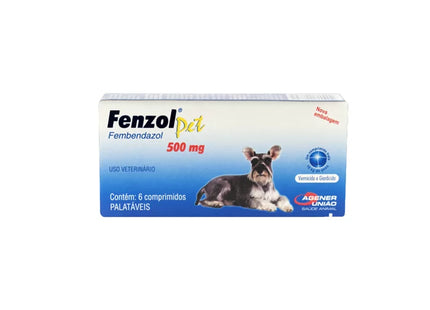 Antiparasitário Interno Fenzol Pet 500mg para Cães