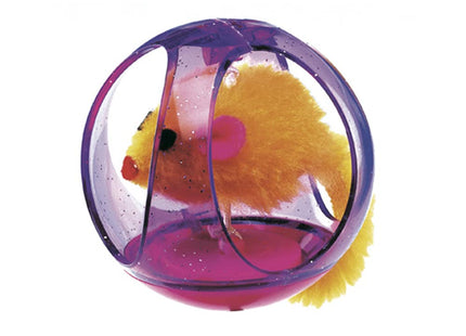 Imagem do produto Mordedor Ferplast Bola com Rato 65mm para Gatos, tipo Mordedor, marca Ferplast.
