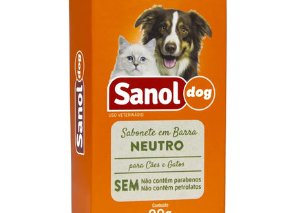 Sabonete Sanol Dog Neutro 90 g – Cães e Gatos