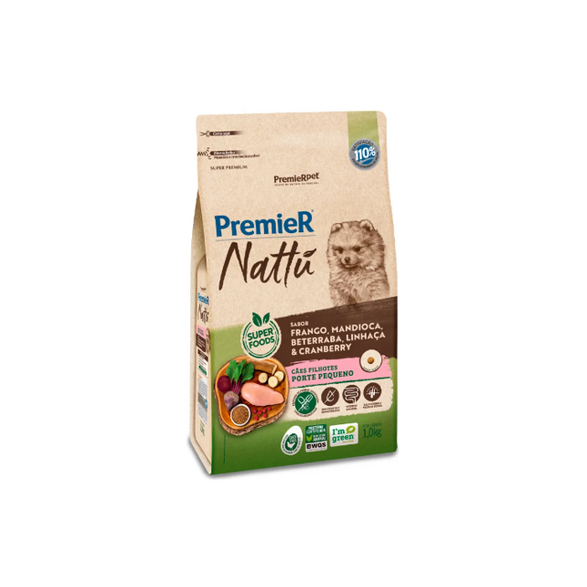 Premier Nattu Ração para Cães Filhotes Raças Pequenas