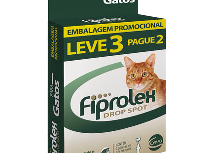 Imagem do produto Antiparasitário Externo Fiprolex Drop Spot para Gato, tipo Antiparasitário Externo, marca Fiprolex.
