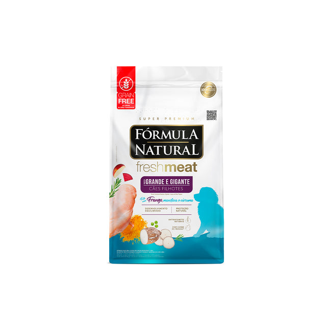 Imagem do produto Ração Seca Fórmula Natural Fresh Meat para Cachorros Filhotes de Raças Grandes e Gigantes, tipo Ração Seca, marca Fórmula Natural.