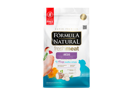 Imagem do produto Ração Seca Fórmula Natural Fresh Meat para Cachorros Filhotes de Raças Médias, tipo Ração Seca, marca Fórmula Natural.