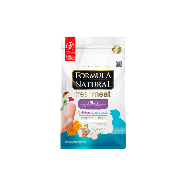 Imagem do produto Ração Seca Fórmula Natural Fresh Meat para Cachorros Filhotes de Raças Médias, tipo Ração Seca, marca Fórmula Natural.