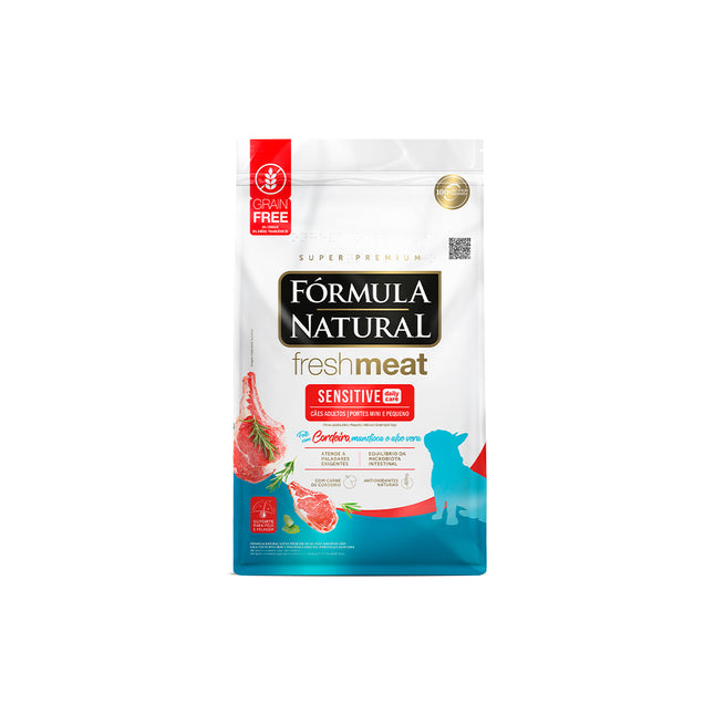 Imagem do produto Ração Seca Fórmula Natural Fresh Meat Sensitive para Cachorros de Porte Pequeno, tipo Ração Seca, marca Fórmula Natural.