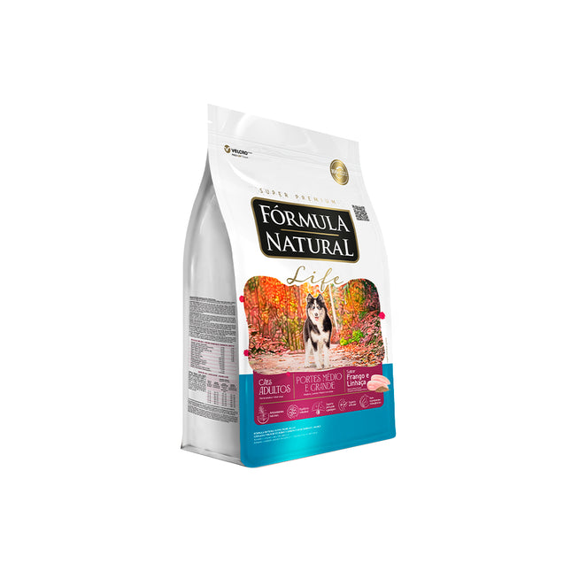 Imagem do produto Ração Seca Fórmula Natural Life para Cachorros Adultos de Porte Médio e Grande, tipo Ração Seca, marca Fórmula Natural.