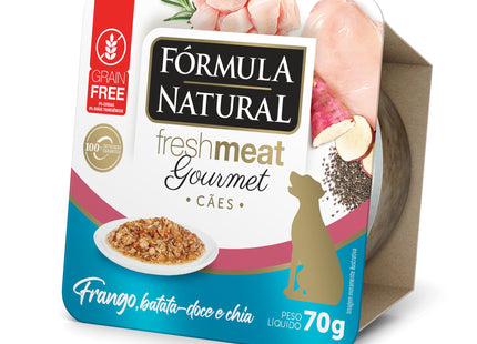 Imagem do produto Ração Úmida Fórmula Natural Gourmet Frango para Cachorros, tipo Ração Úmida, marca Fórmula Natural.