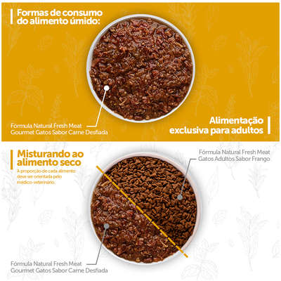 Ração Úmida Fórmula Natural Patê Frango e Abóbora para Gatos Adultos