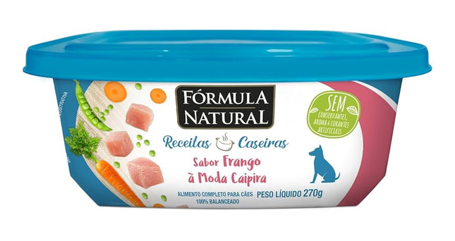 Imagem do produto Ração Úmida Fórmula Natural Receitas Caseiras Frango para Cachorros Adultos, tipo Ração Úmida, marca Fórmula Natural.