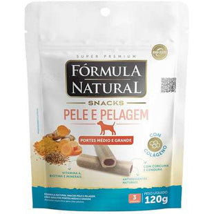 Imagem do produto Snack Fórmula Natural Pelagem para Cachorros de Porte Médio, tipo Snack, marca Fórmula Natural.