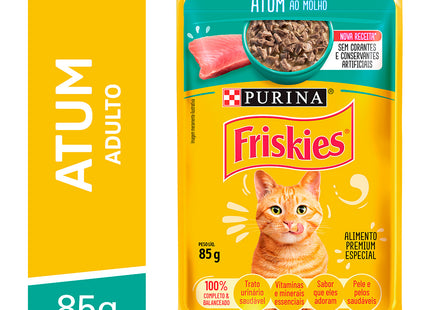 Imagem do produto Ração Úmida Friskies Atum ao Molho para Gatos, tipo Ração Úmida, marca Friskies.
