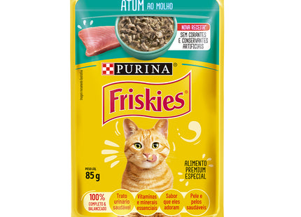 Imagem do produto Ração Úmida Friskies Atum ao Molho para Gatos, tipo Ração Úmida, marca Friskies.