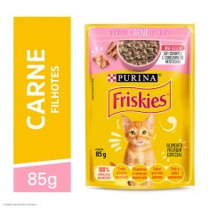 Imagem do produto Ração Úmida Friskies Carne ao Molho para Gatos Filhotes, tipo Ração Úmida, marca Friskies.