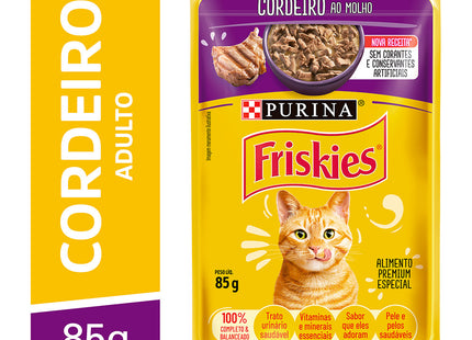 Imagem do produto Ração Úmida Friskies Cordeiro para Gatos, tipo Ração Úmida, marca Friskies.