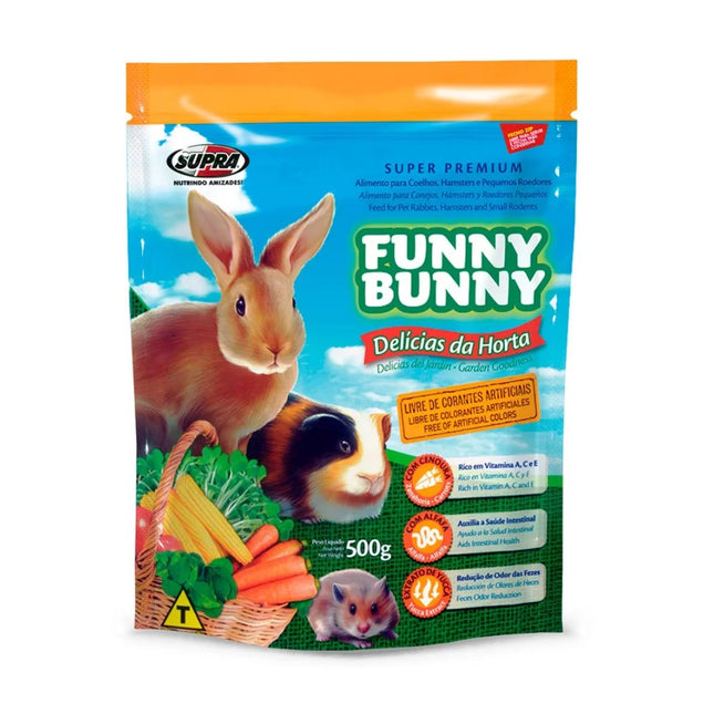 Funny Bunny Delícias da Horta – Ração Extrusada para Coelhos e Pequenos Roedores