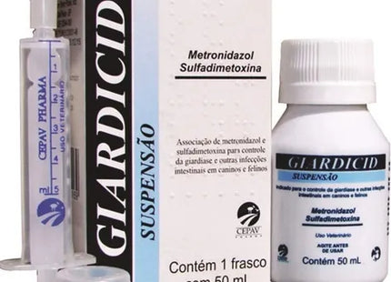 Antiparasitário Interno Giardicid Suspensão 50ml para Cães