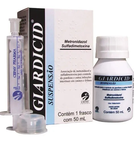 Antiparasitário Interno Giardicid Suspensão 50ml para Cães
